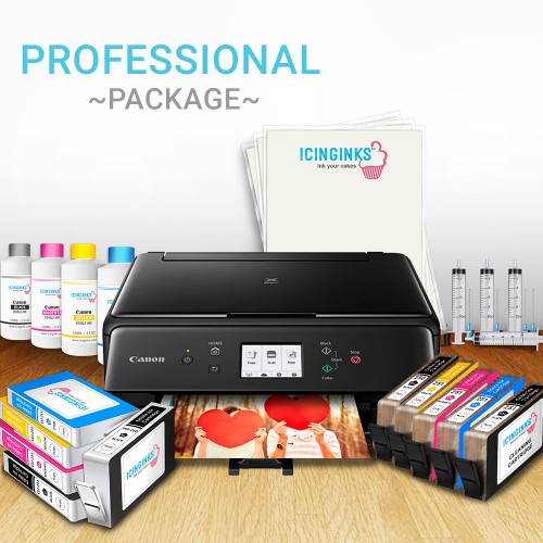 Icinginks™ Professional Edible Printer Bundle Package Comes With Refillable Edible Cartridges 9312